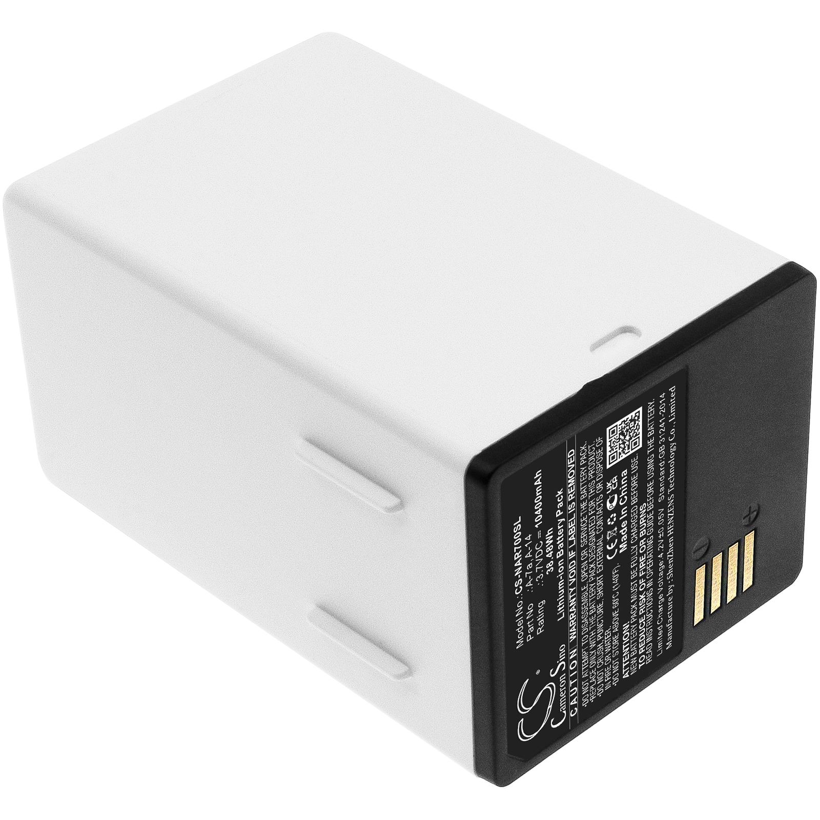 Arlo Batteri 10400 mAh – Kompatibelt med Pro 3, 4 XL, 5 S og Go 2