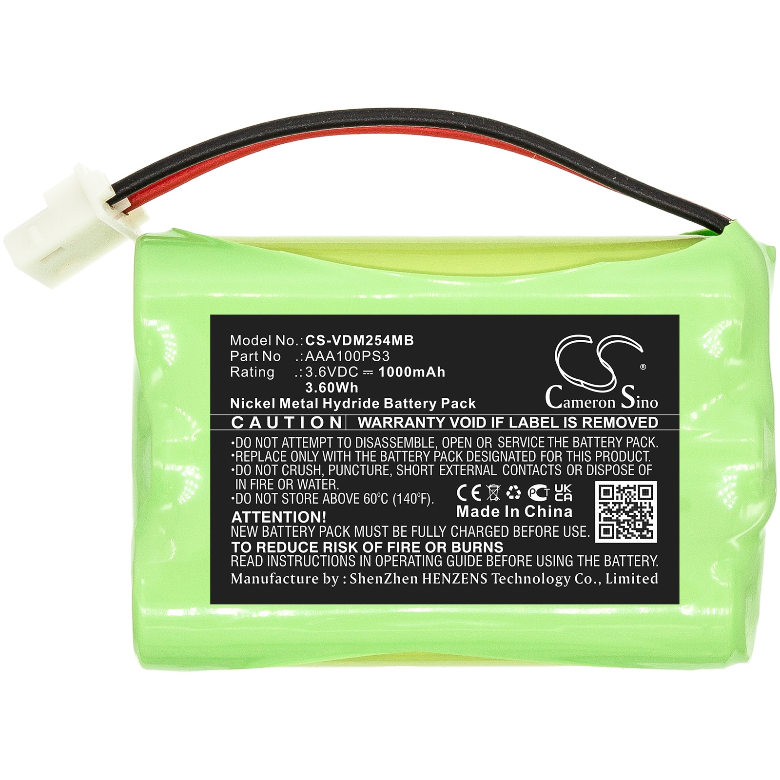 Batteri til BabyPhone for VTech VM311, VM311-13, VM311-2 og andre.