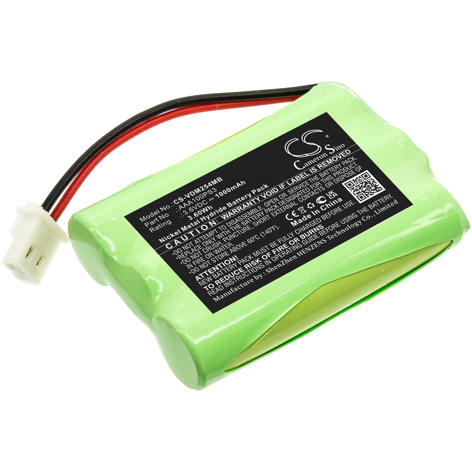 Batteri til BabyPhone for VTech VM311, VM311-13, VM311-2 og andre.