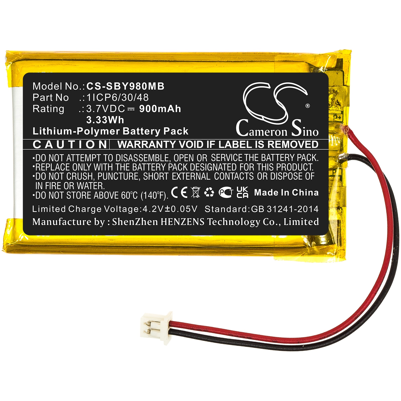 Batteri til BabyPhone for Sanitas SBY 98