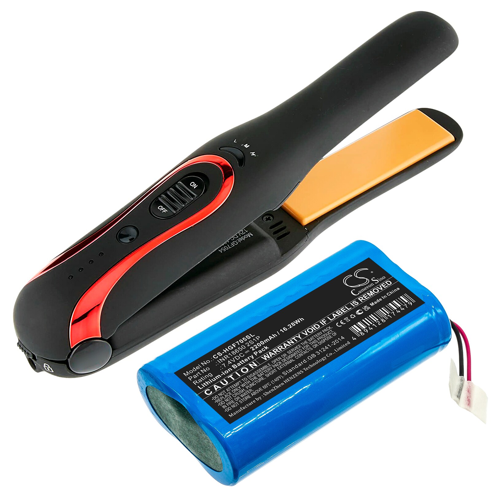 Batteri for personlig pleie til CHI Escape GF7054