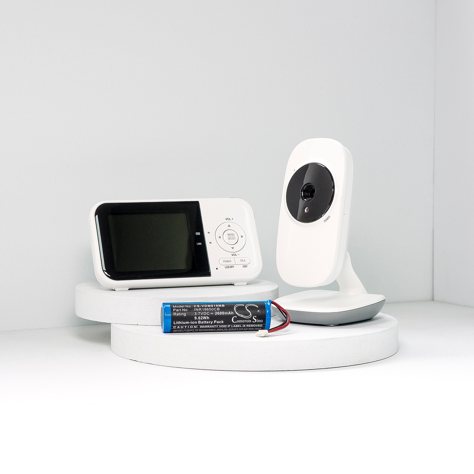 Batteri til BabyPhone for VTech VM819, VM5266, VM5266 5-tommers babymonitor