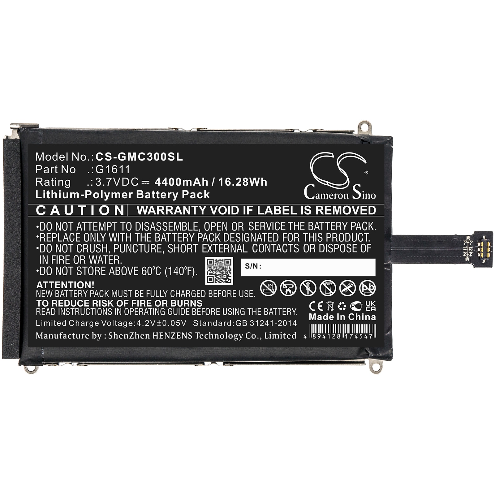 Batteri for Hotspot for GlocalMe G3, G1611