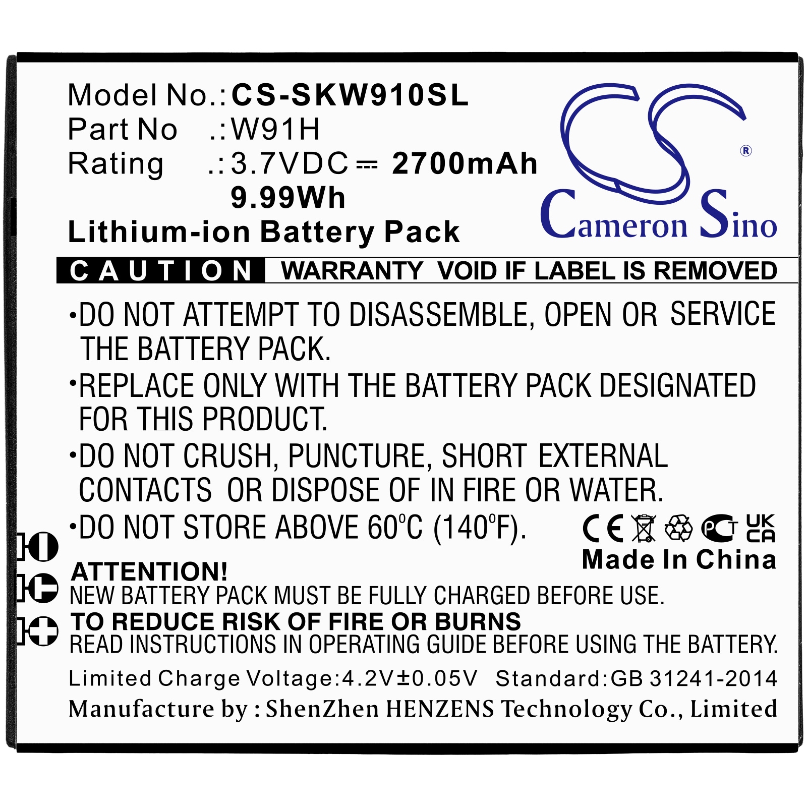 Batteri for Hotspot for Skyroam W19, W19H, W20