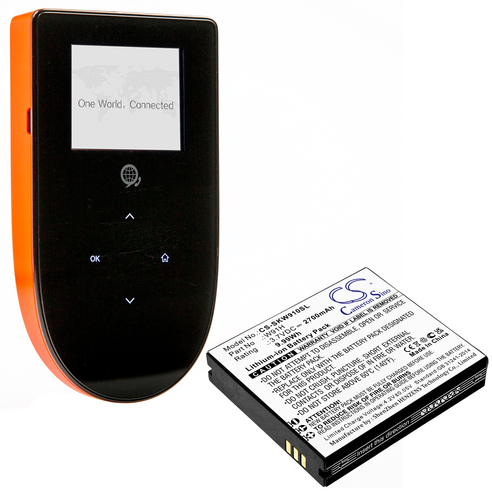 Batteri for Hotspot for Skyroam W19, W19H, W20