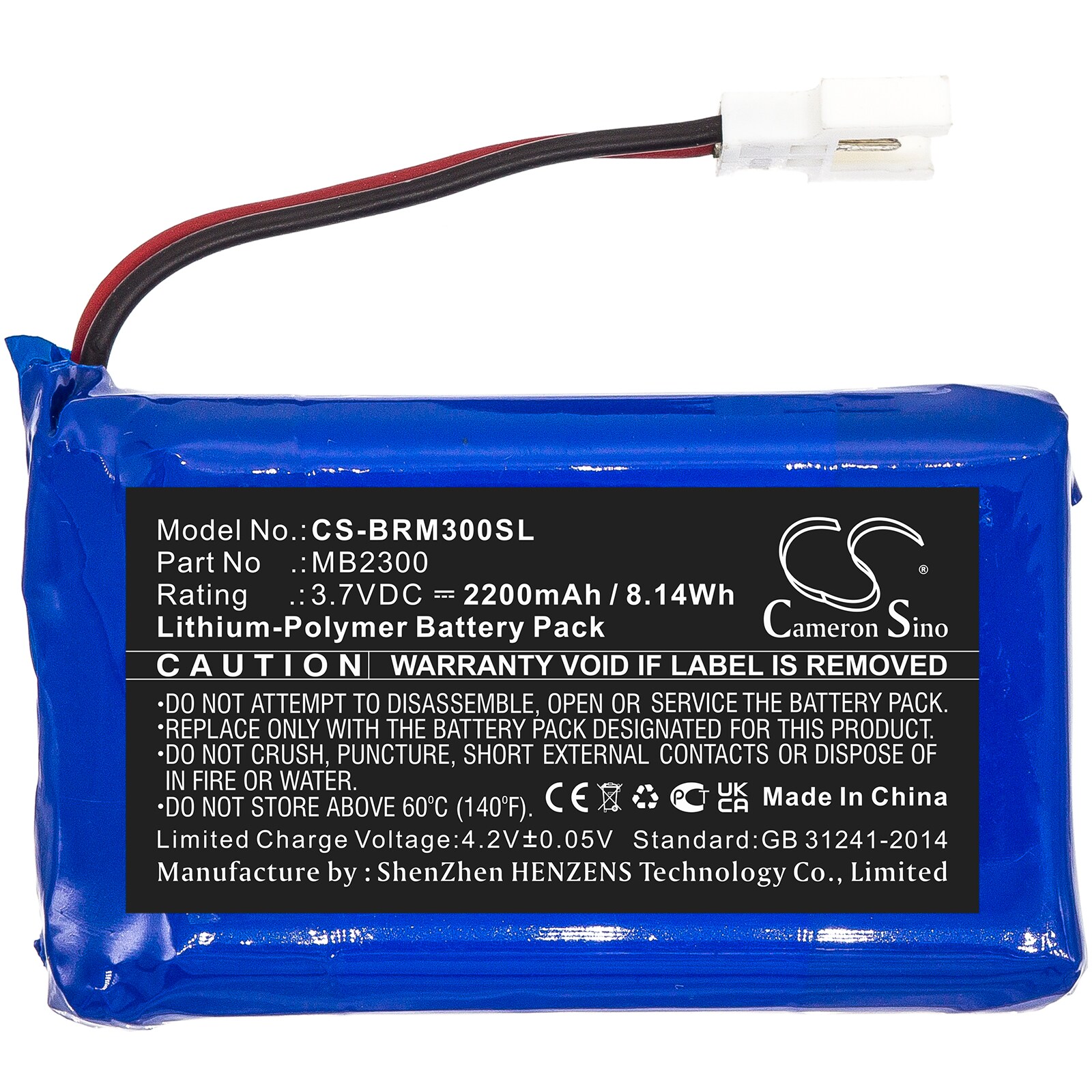 Batteri for personlig pleie til Breo idream 3 iNeck