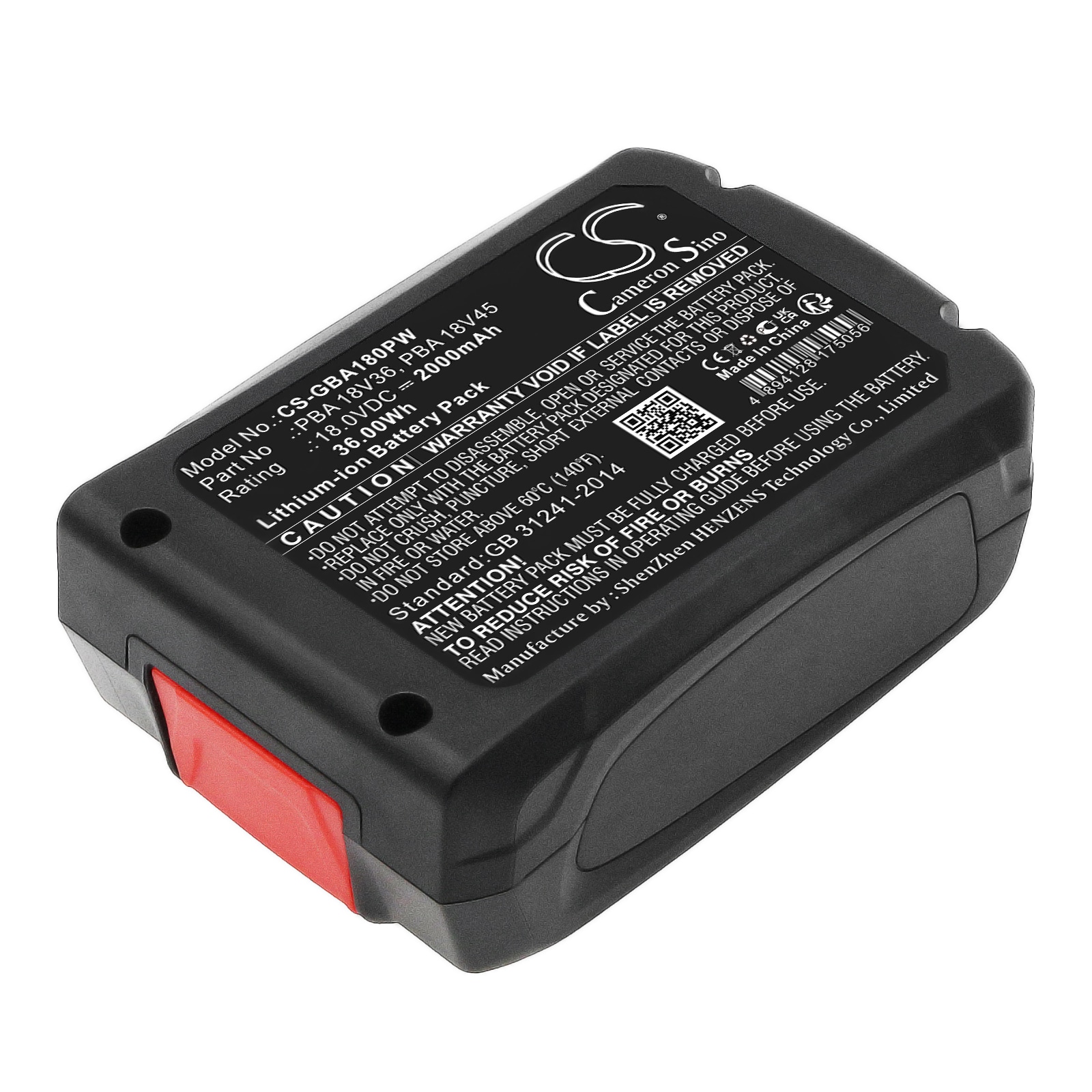 Batteri til hagemaskiner 2000 mAh 18 V / Gardena POWER FOR ALL P4A / PowerMax / ComfortCut / PowerJet