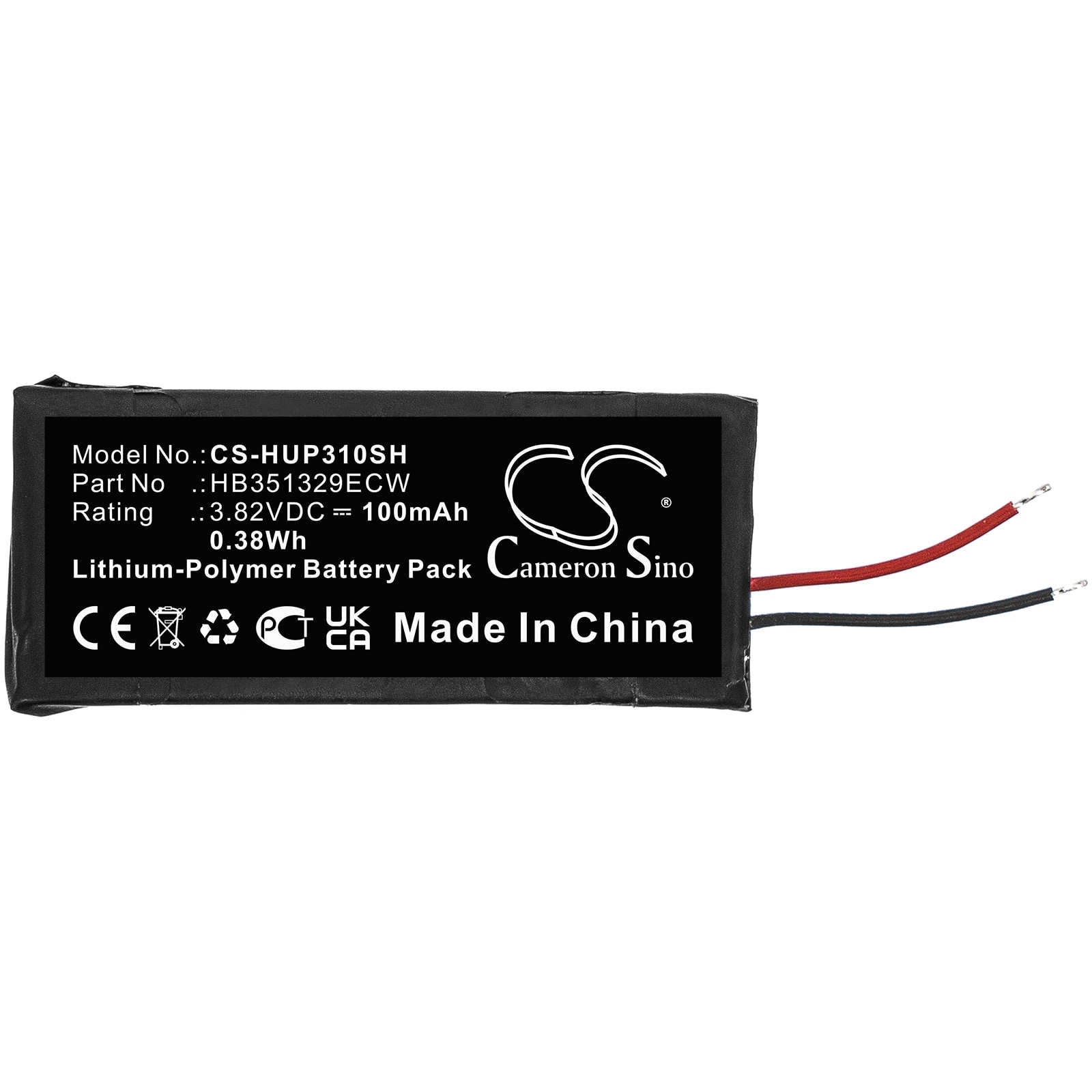 Batteri til smartklokke for Huawei Band 3 Pro