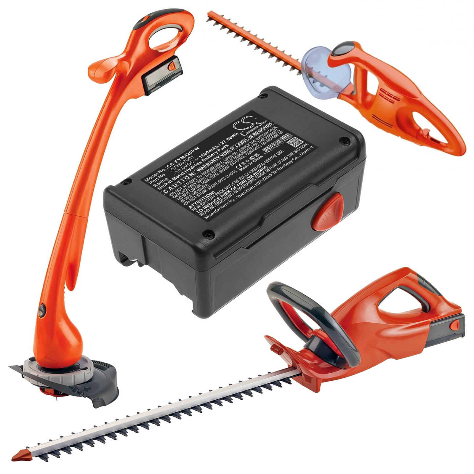 Batteri for hageredskaper til Flymo Contour Cordless XT, Easicut 420, Easicut 500 osv.