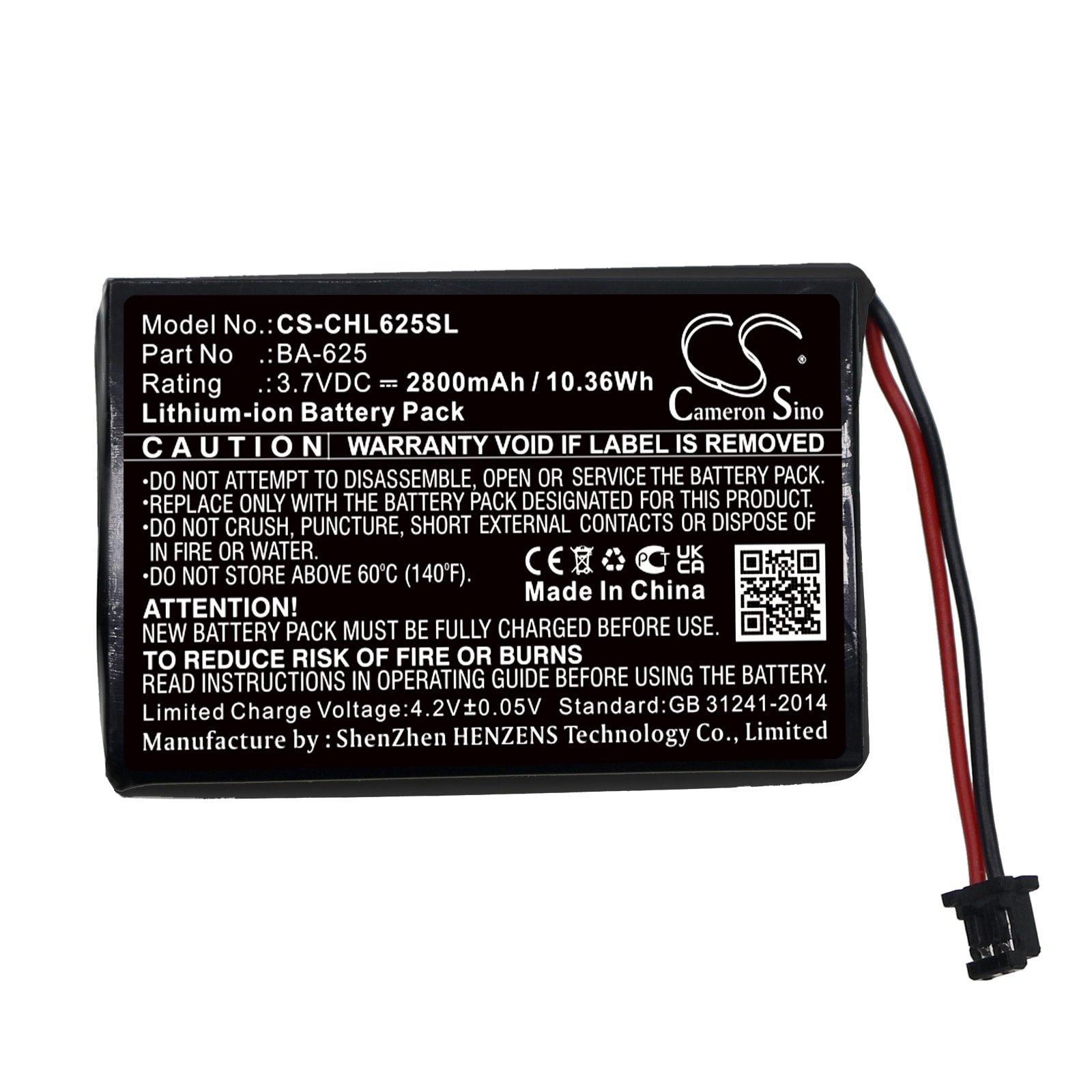 Batteri til Cycles lommelykter for CATEYE HL-EL625RC