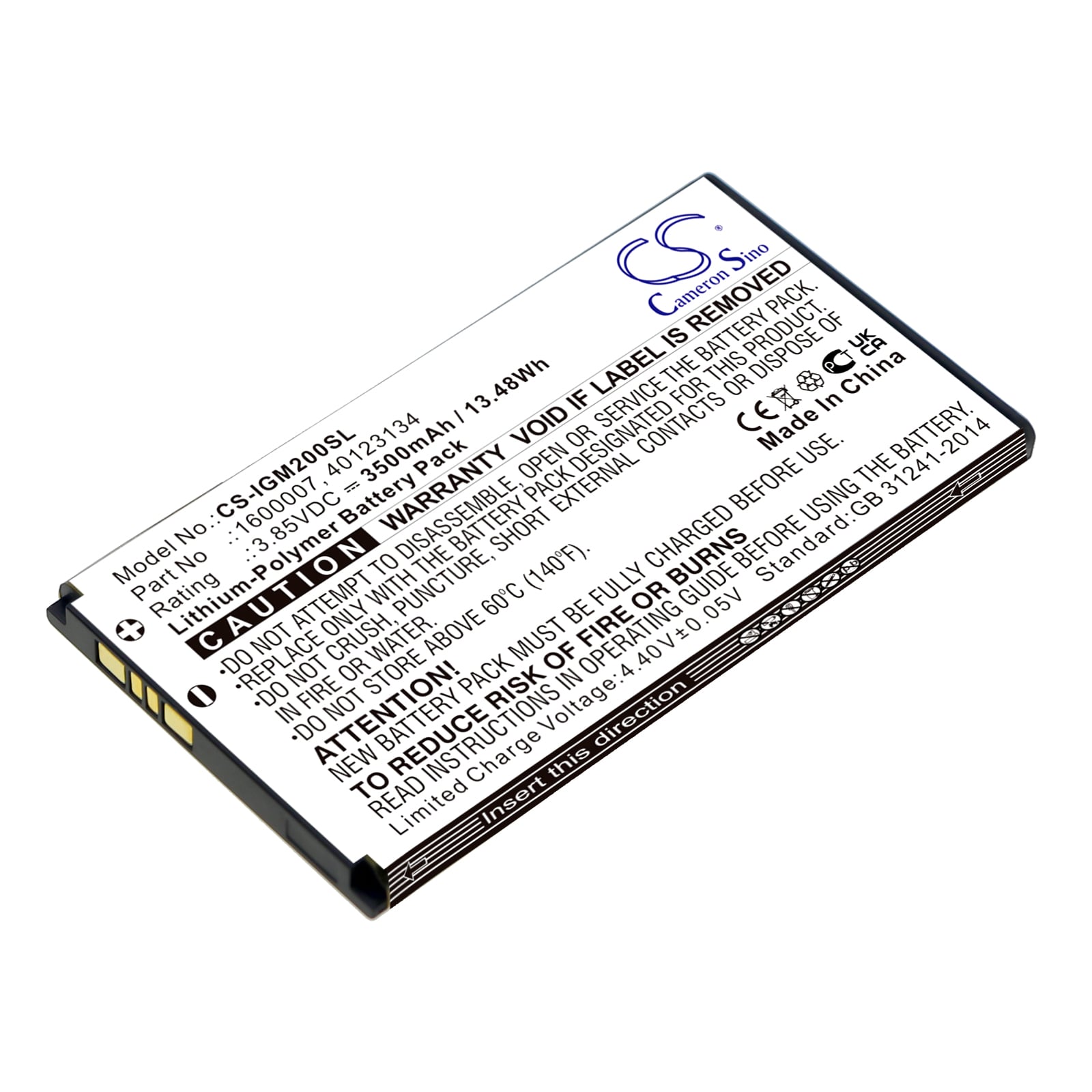 Batteri til Hotspot for Inseego M2000, M2100, 5G Mifi M2000 og andre.