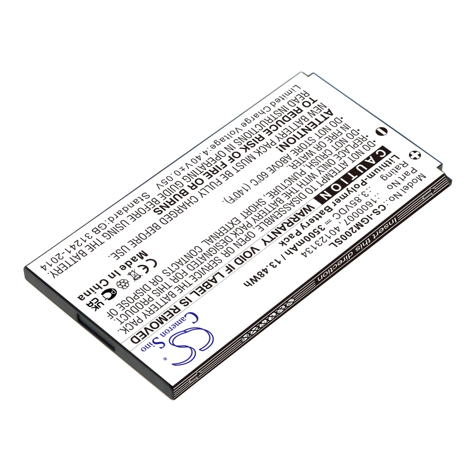 Batteri til Hotspot for Inseego M2000, M2100, 5G Mifi M2000 og andre.