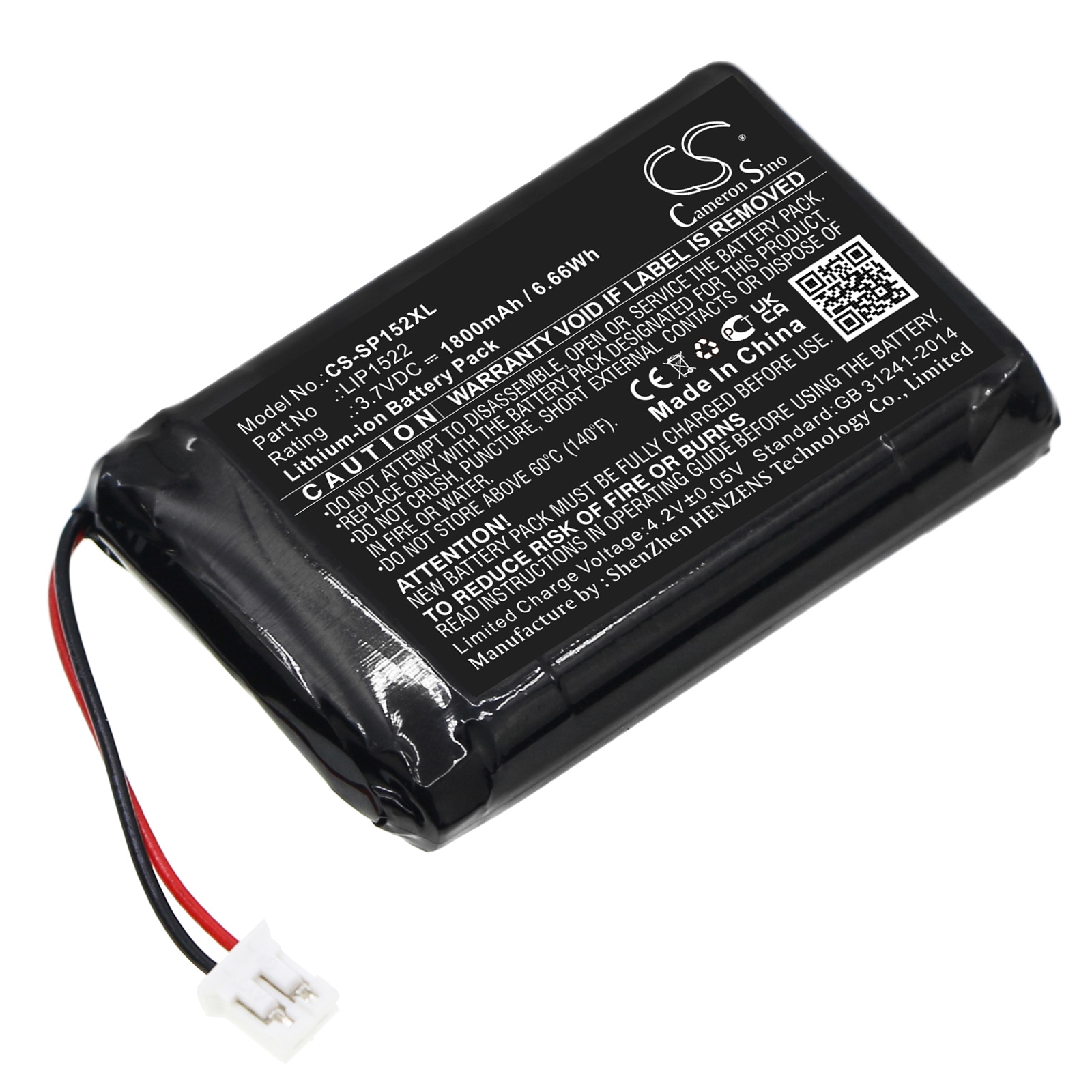 Batteri til spillkonsoll for Sony Dualshock 4 trådløs kontroller, CUH-ZCT1H og andre.