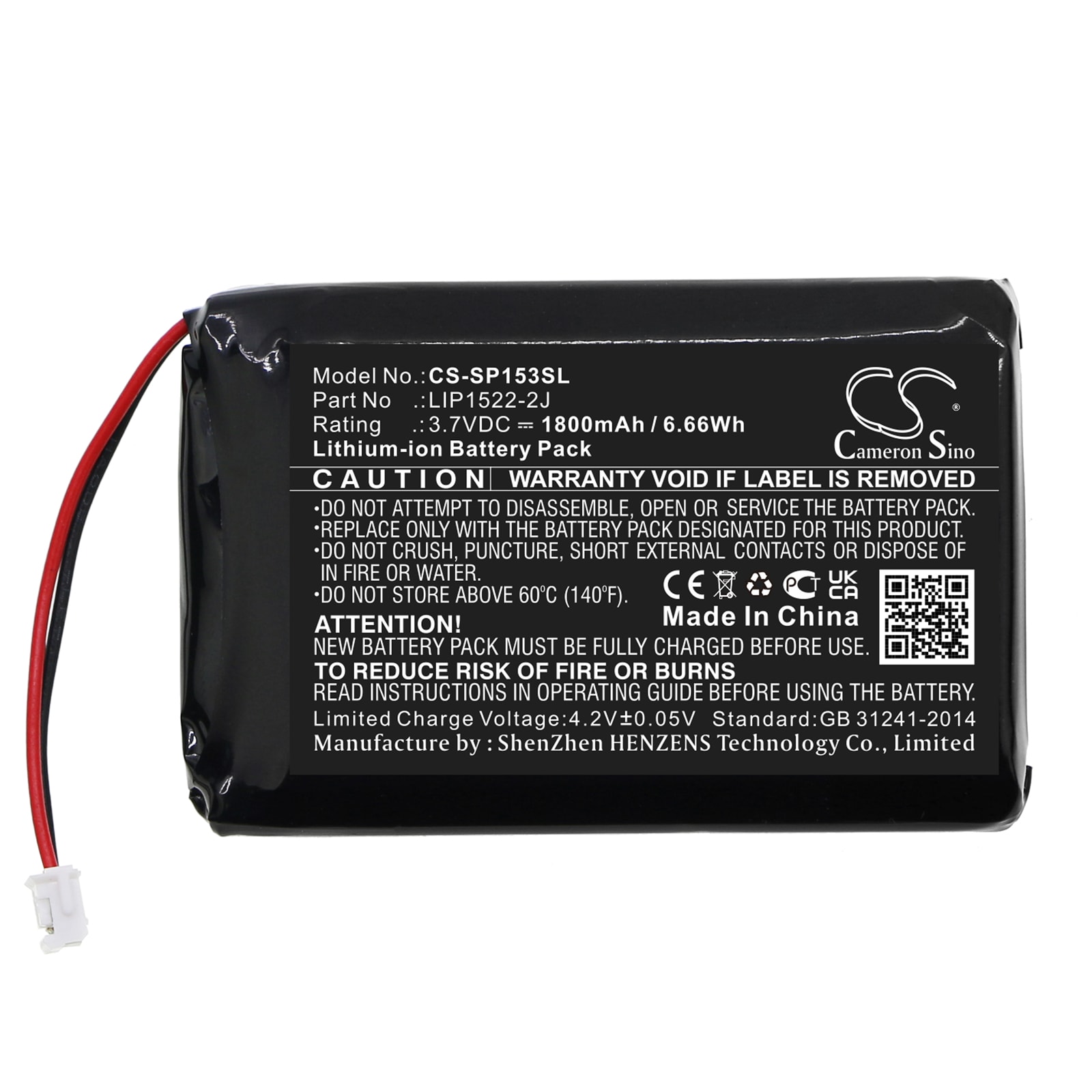 Batteri for spillkonsoll for Sony CUH-ZCT2H, CUH-ZCT2J, CUH-ZCT2J11 og andre.