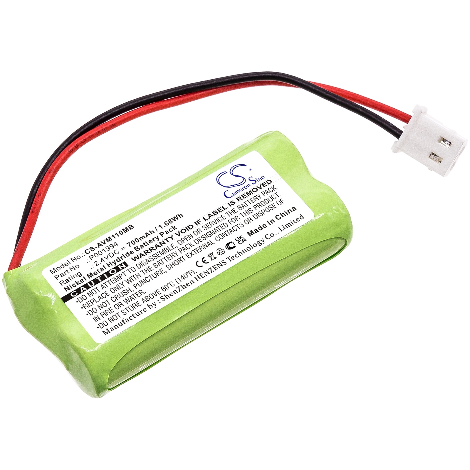 Batteri til BabyPhone for Alecto DBX-111