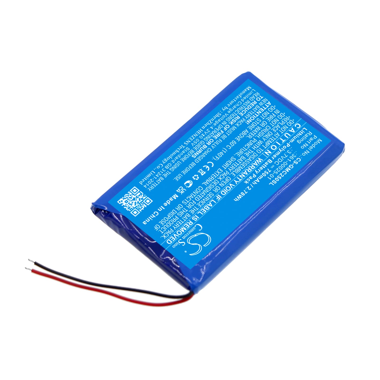 Batteri til Dashcam for Garmin DashCam 25