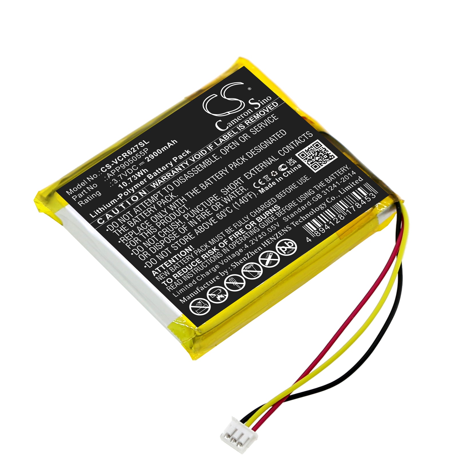 Batteri for forsterker til VentureCraft Vantam Piano Jazz Classic R627, R627