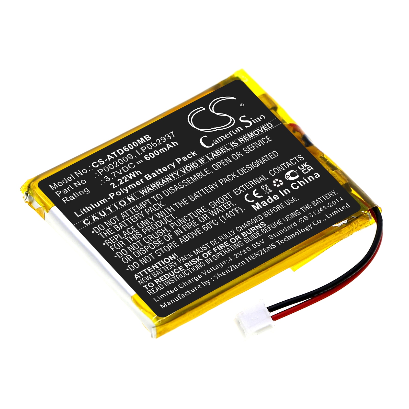 Batteri til BabyPhone for Alecto DBX-60