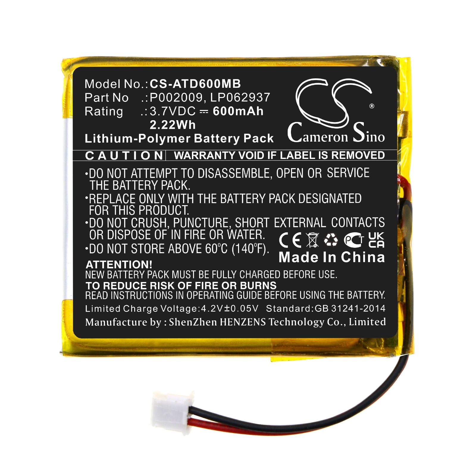 Batteri til BabyPhone for Alecto DBX-60