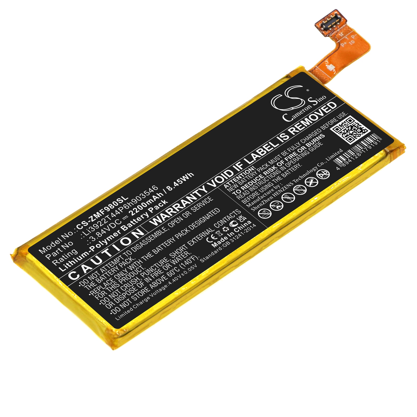 Batteri for hotspot for ZTE MF980, UFI MF980, Tempo N9131