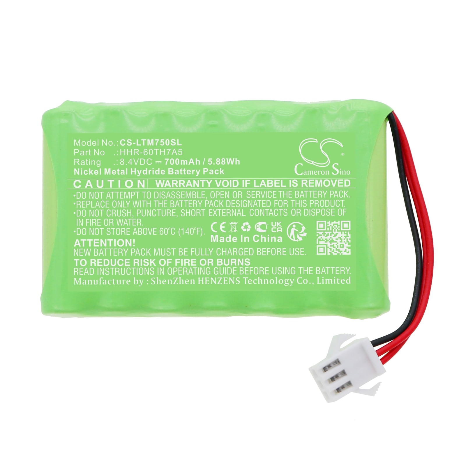 Batteri for tidsklokke for Seiko QR-350, QR-375, QR-395 osv.