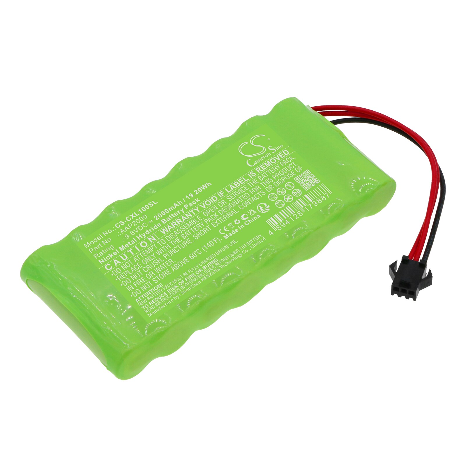 Batteri til stemplingsur for Compumatic XL1000, XL1000e
