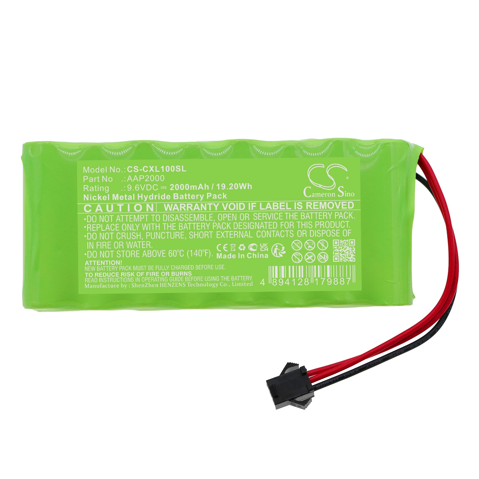Batteri til stemplingsur for Compumatic XL1000, XL1000e