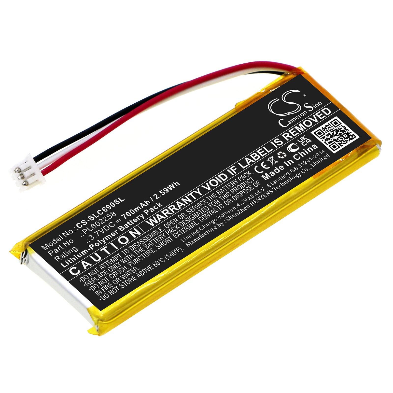 Batteri til spillkonsoll for SteelSeries Nimbus+ Controller, 69070, 9076SW og andre.