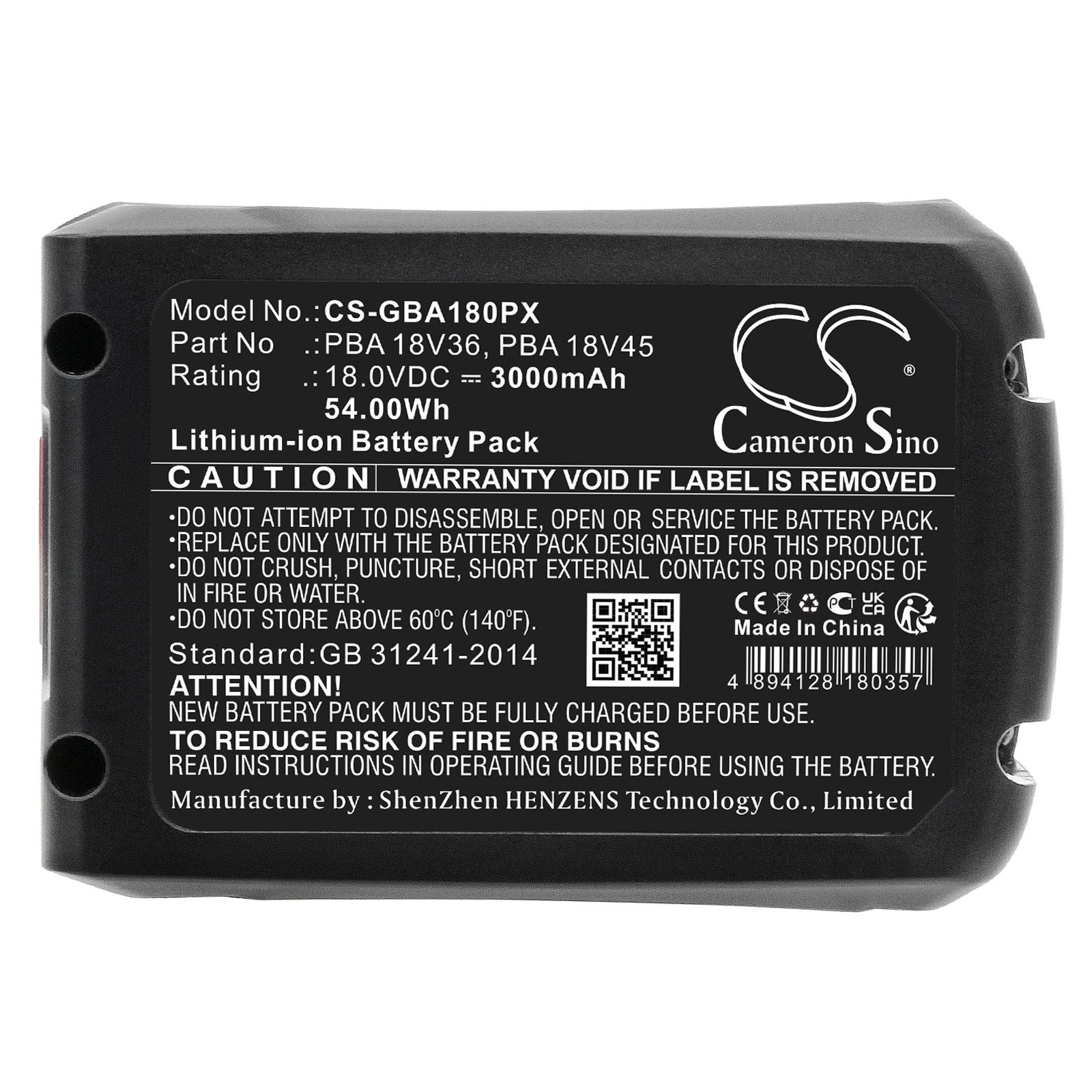 Batteri for hageredskaper for Gardena PowerMax 32/36V, PowerMax 32/36V P4A solo og andre.