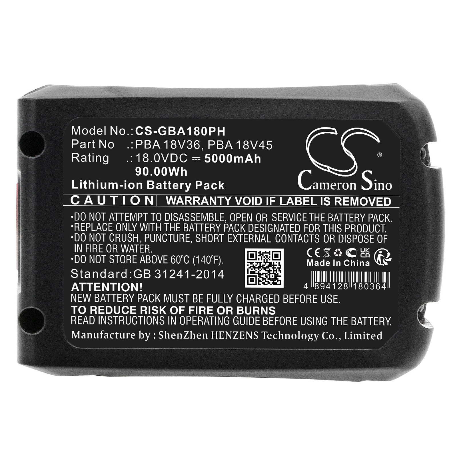 Batteri for hageredskaper for Gardena PowerMax 32/36V, PowerMax 32/36V P4A solo og andre.