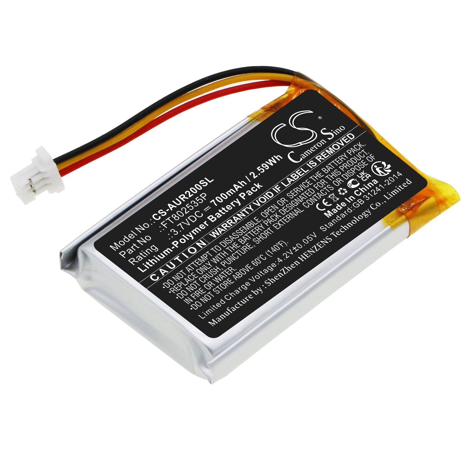 Batteri for tastatur, mus for Asus ROG STRIX IMPACT II