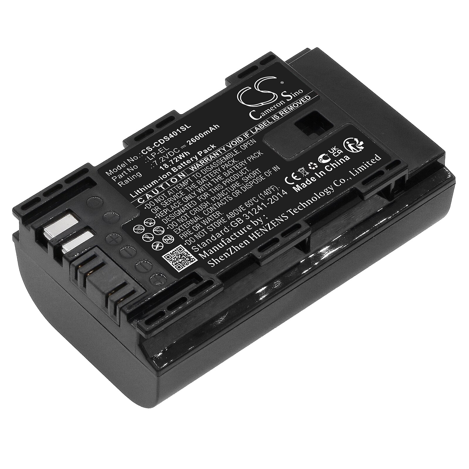 Batteri for stroboskoplys til Canon Speedlite EL-1, DS401231