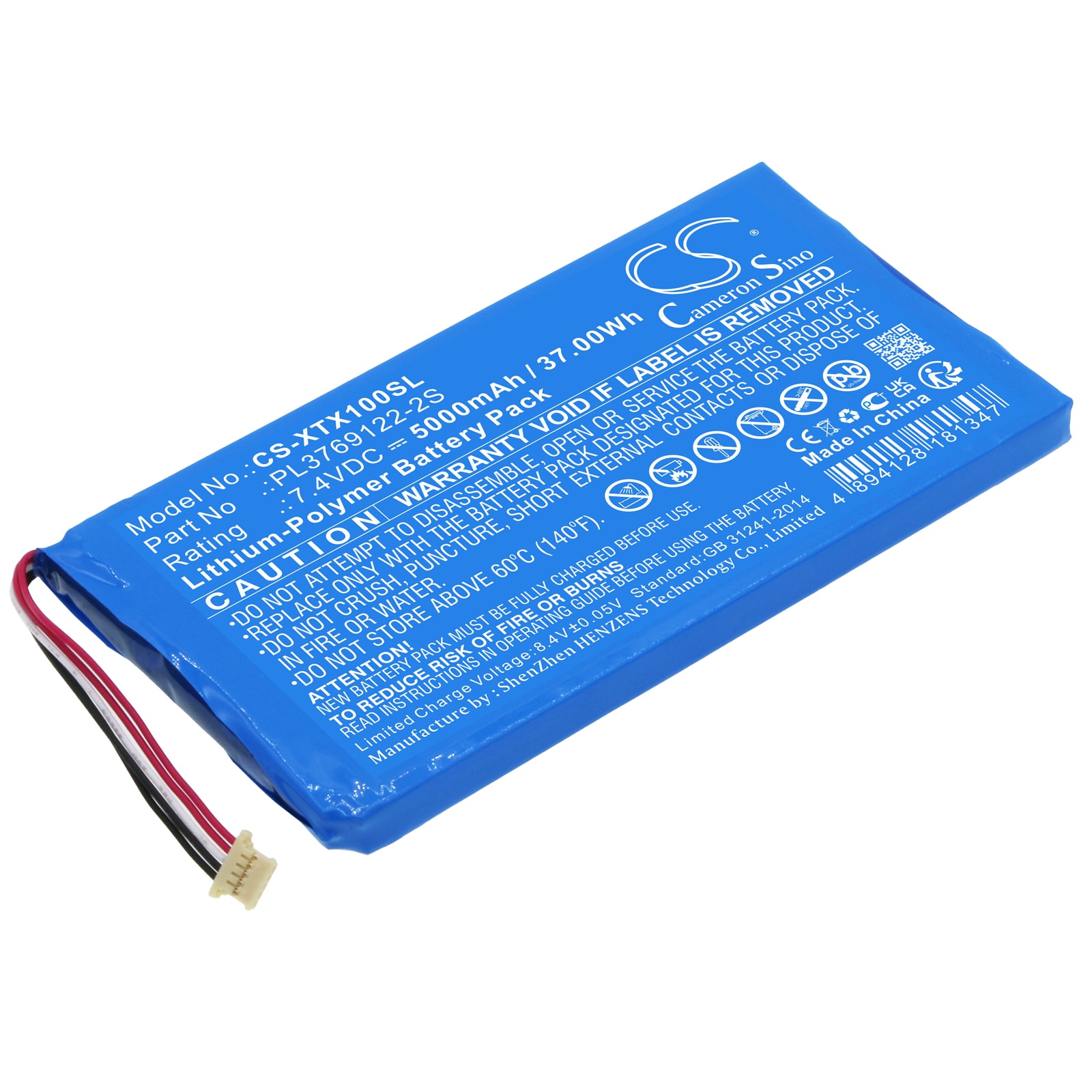 Batteri til diagnostisk skanner for XTOOL X100 Pad 2, X100 Pad 2 Pro og andre