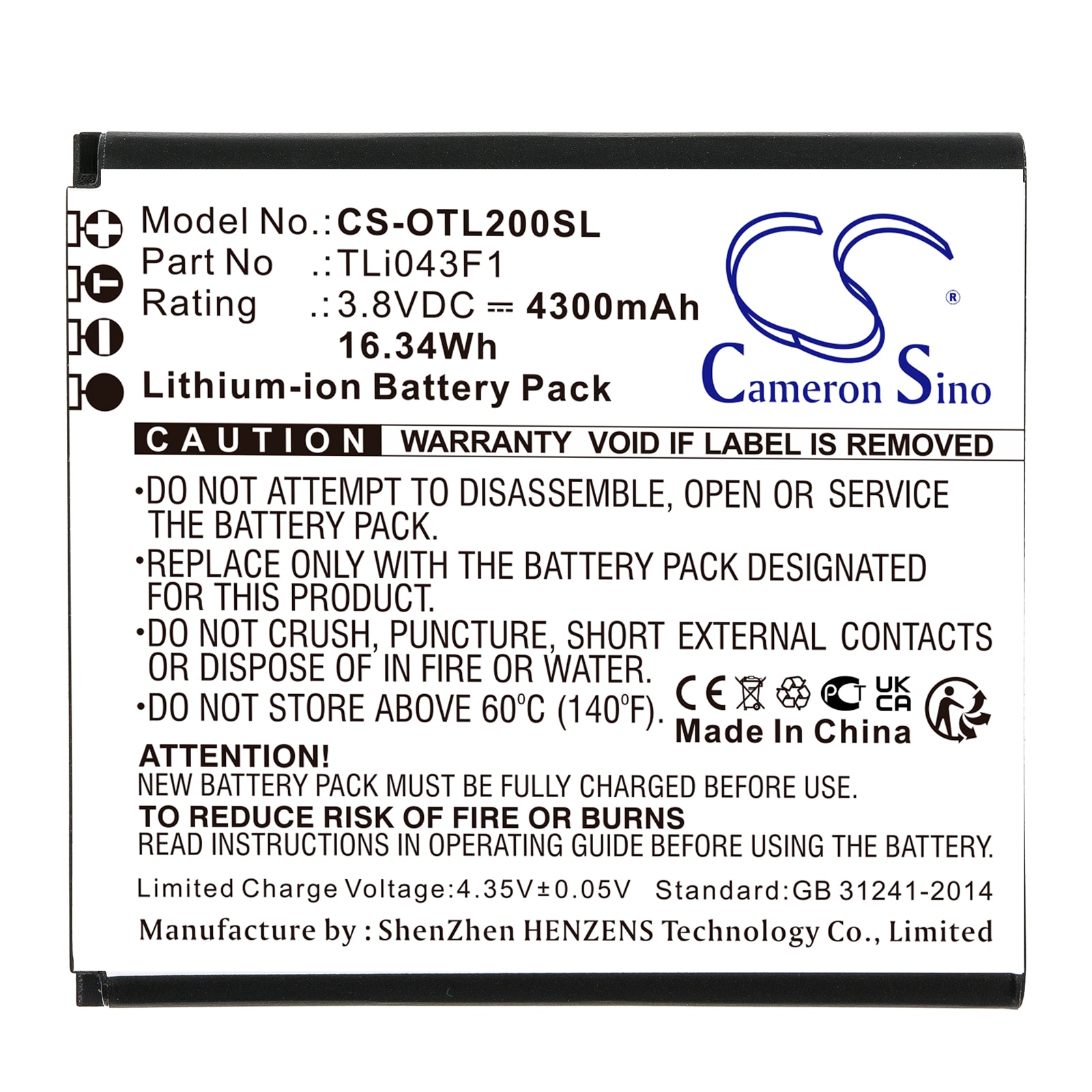 Batteri for hotspot for Alcatel Linkzone 2, MW43TM21, MW513U