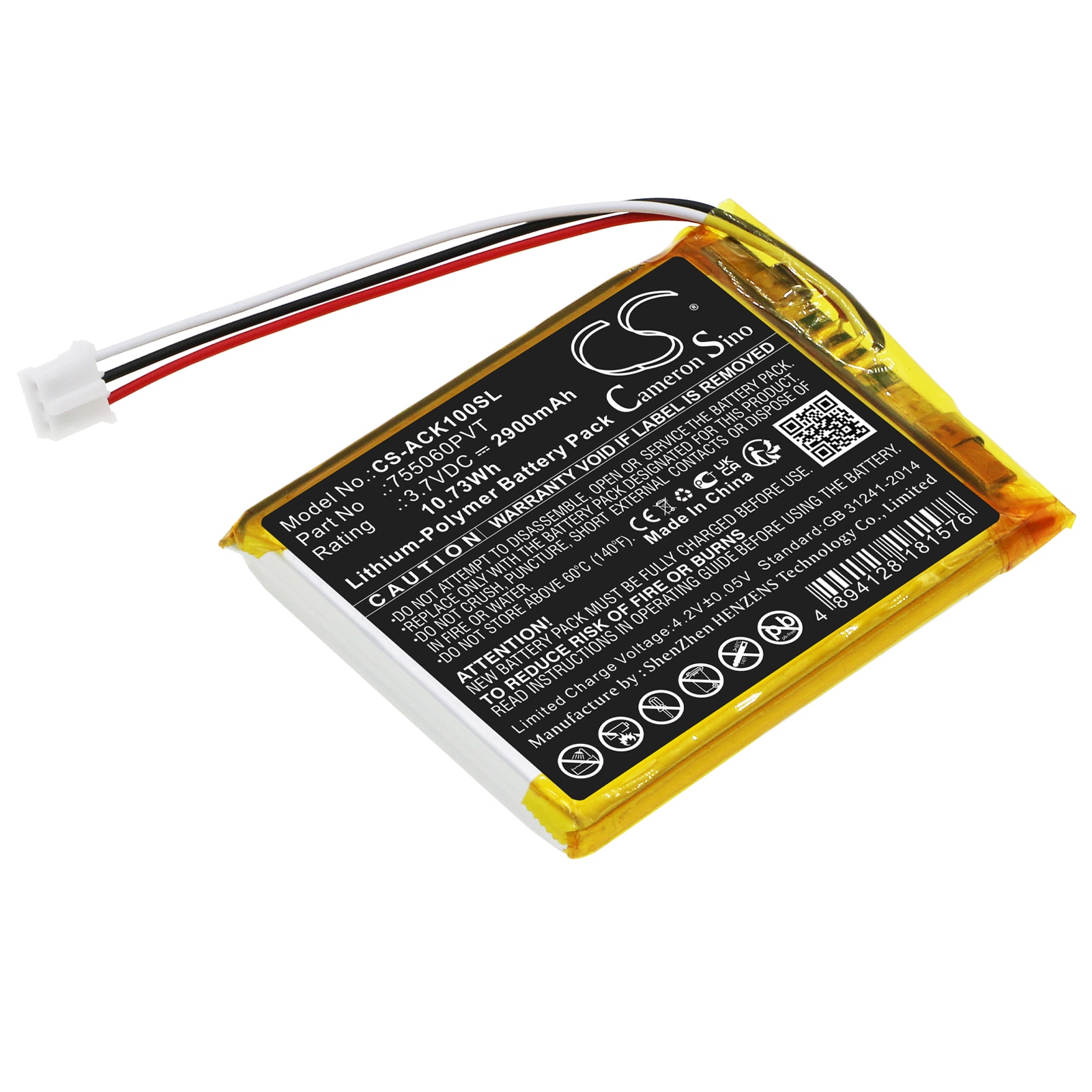 Batteri til diagnostisk skanner for AUTOKEYSPROTOOL CK-100