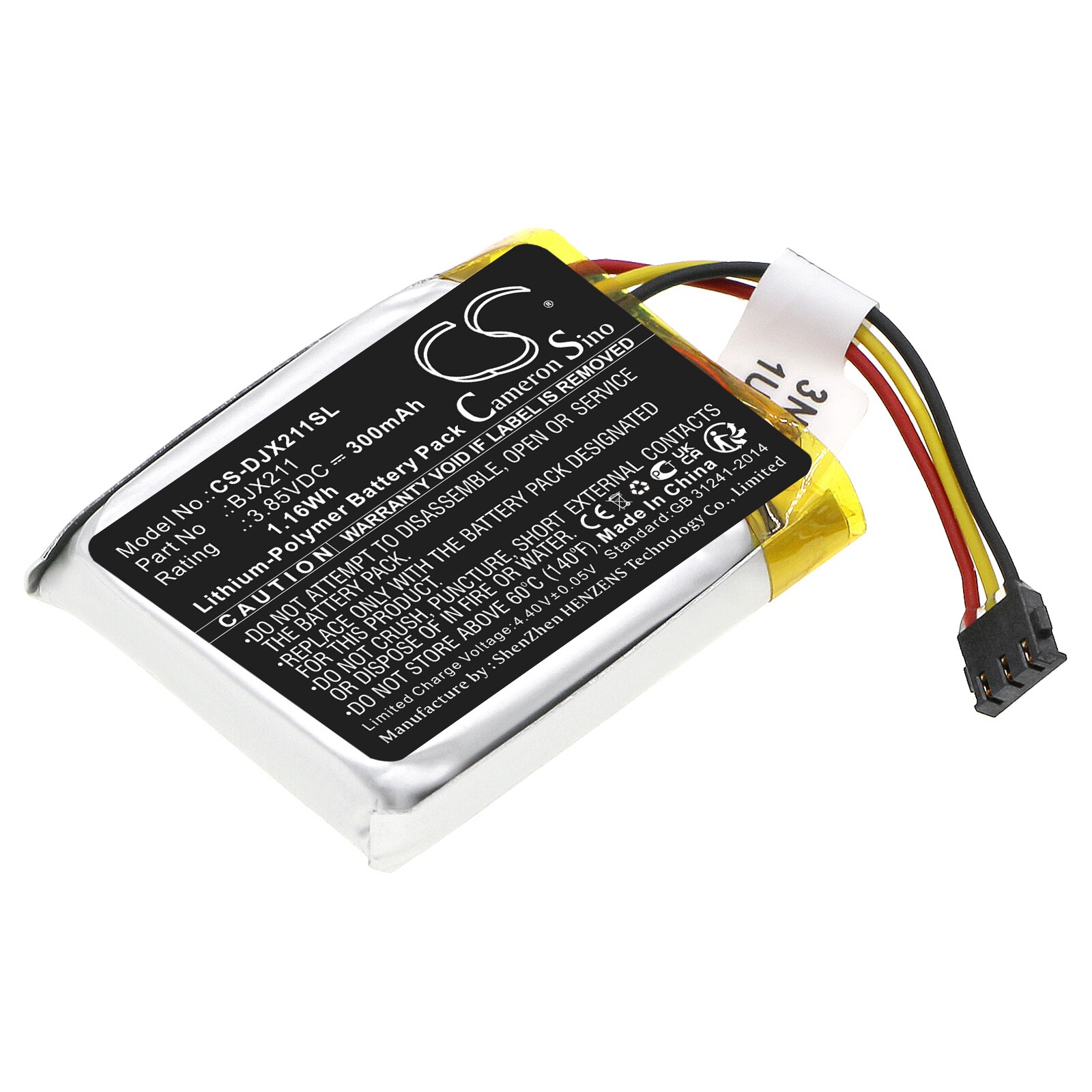 Batteri for mikrofon for DJI MIC, trådløs mikrofonsender