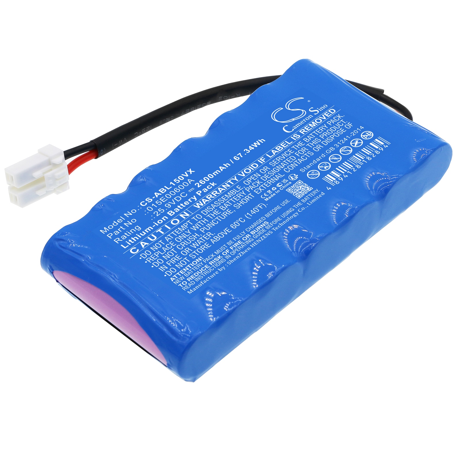 Batteri til gressklippere for Wiper Wiper Premium i70, Premium i70 700 m² Bluetooth etc.