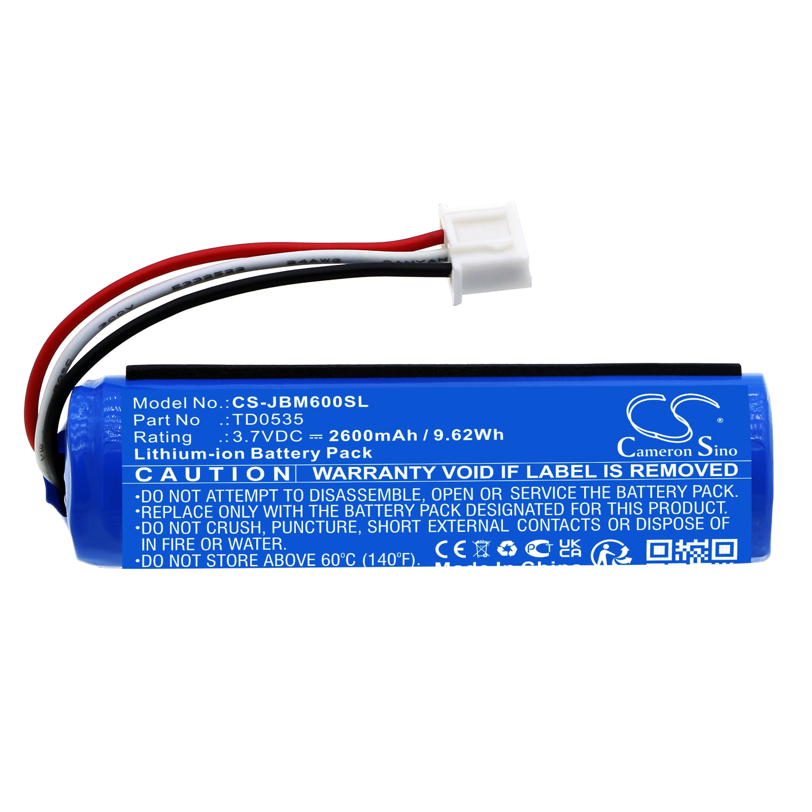Batteri til mikrofon for JBL KMC 600