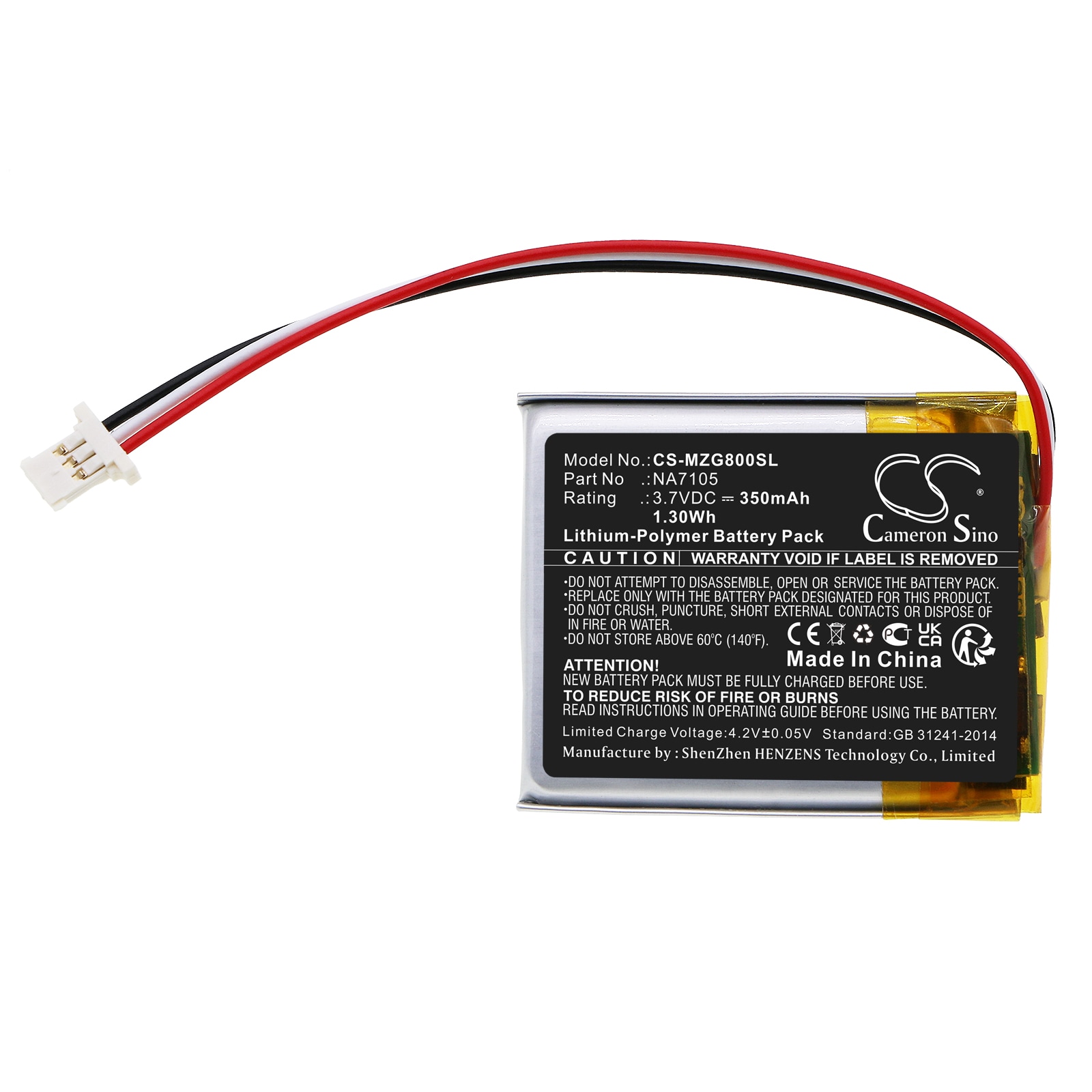 Batteri til fjernkontroll for MGI Zip, Quad, G800 Navigator fjernkontroller osv.