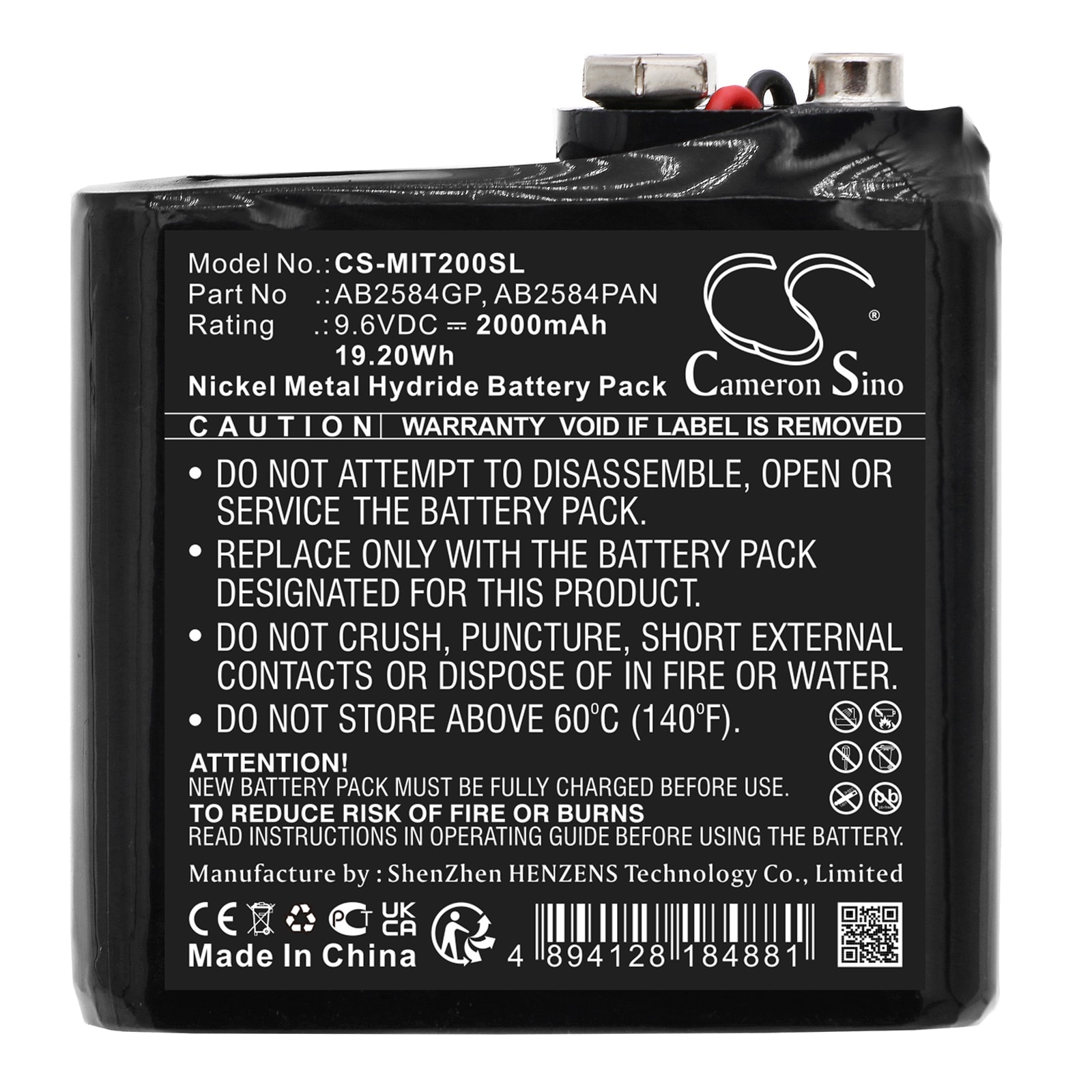 Smart Home-batteri for Megger tidsdomene-reflektometer TDR2000/2P, TDR2000-C