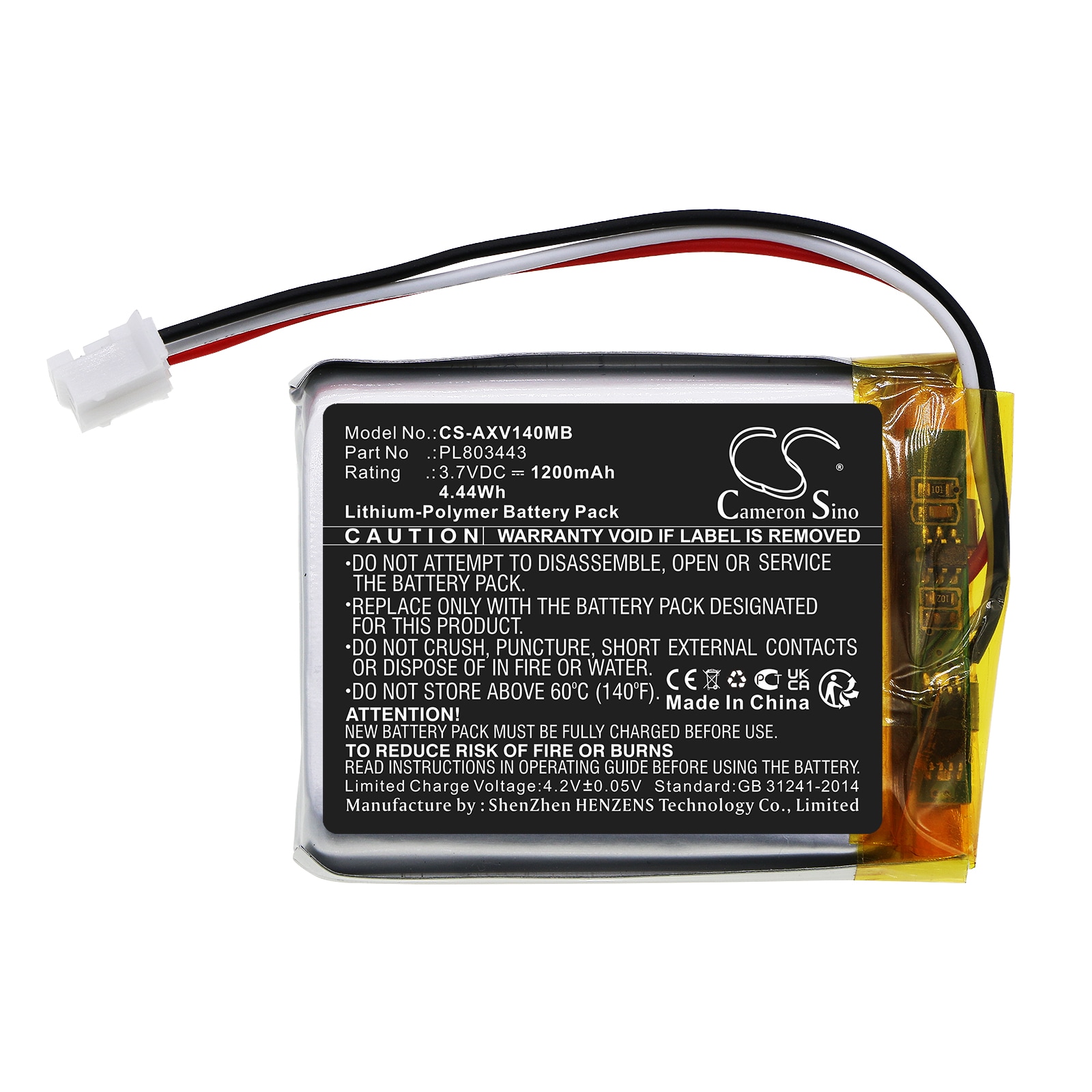 Batteri til BabyPhone for Axvue Video Monitor 140