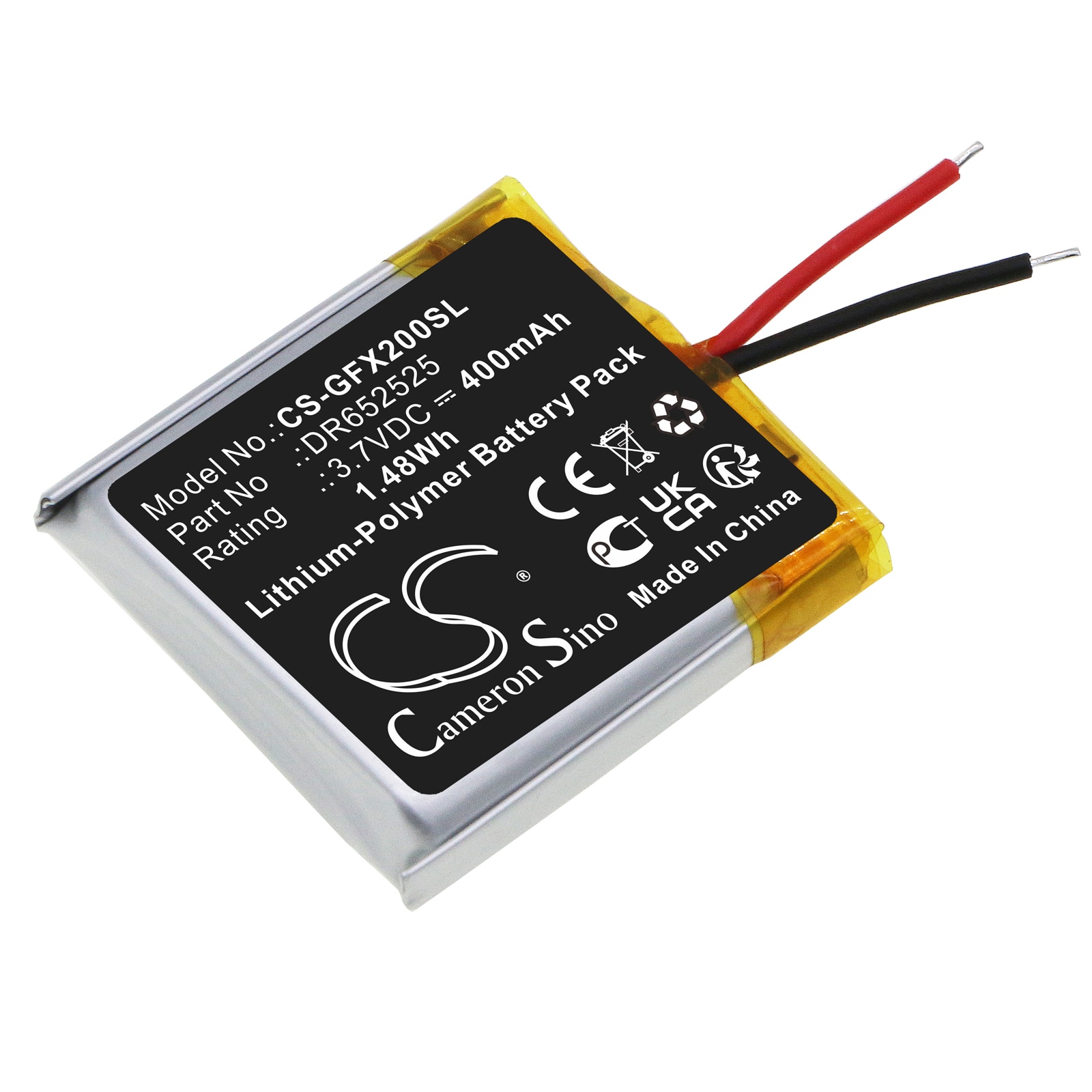 Batteri til smartklokke for GolfBuddy Voice X, 2ALG4 VoiceX