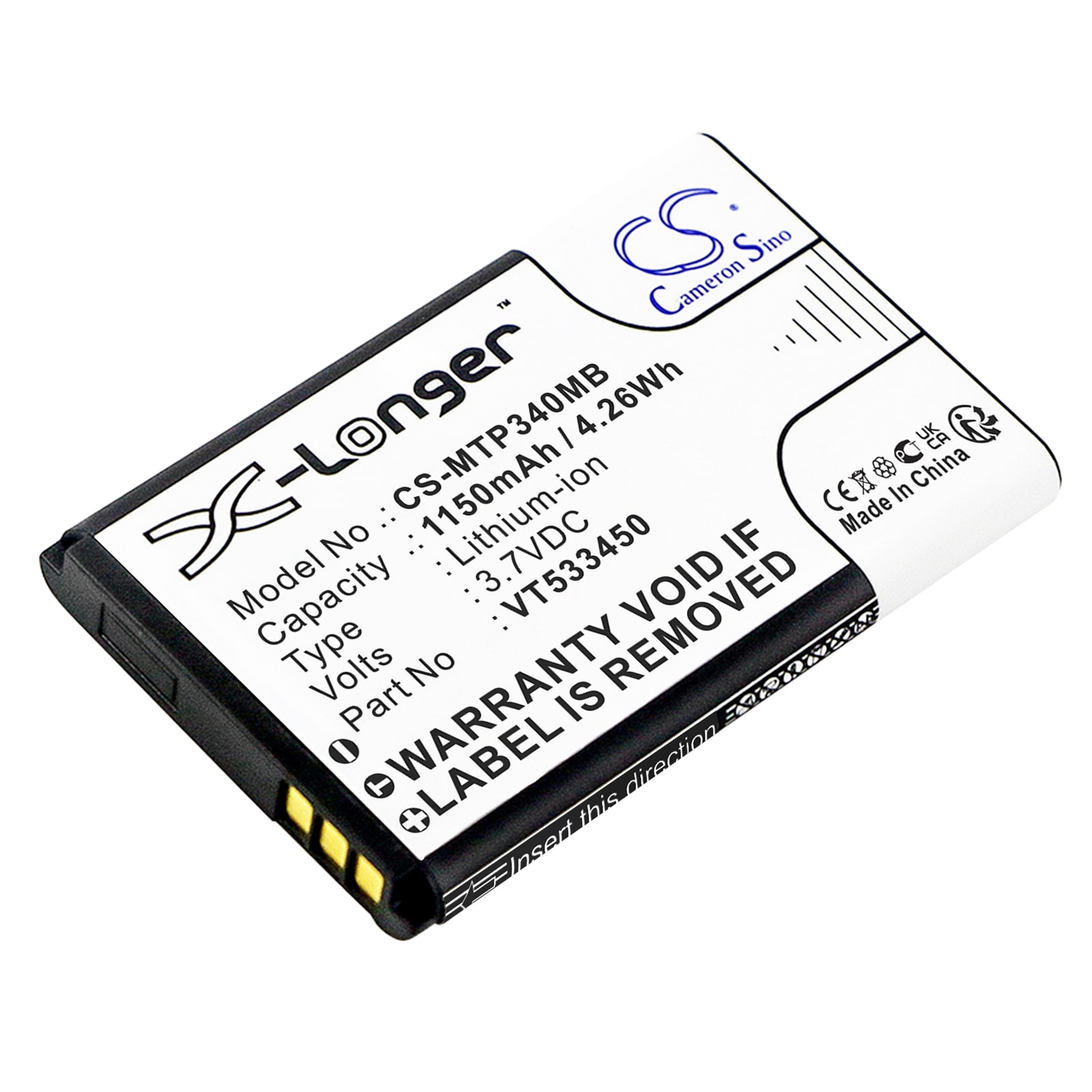 Batteri til BabyPhone for Motorola Ease 34, Ease 35, Ease 44