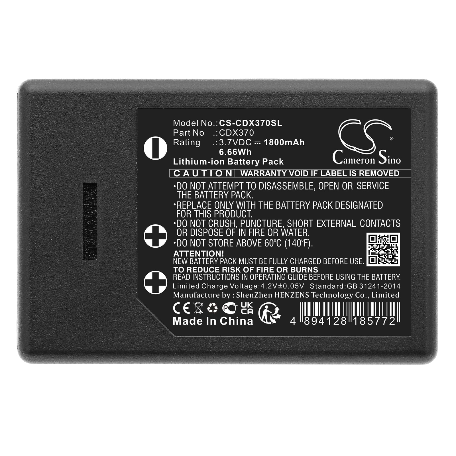 Batteri til varmekamera for CorDEX ToughPix DigiTherm, CDX370