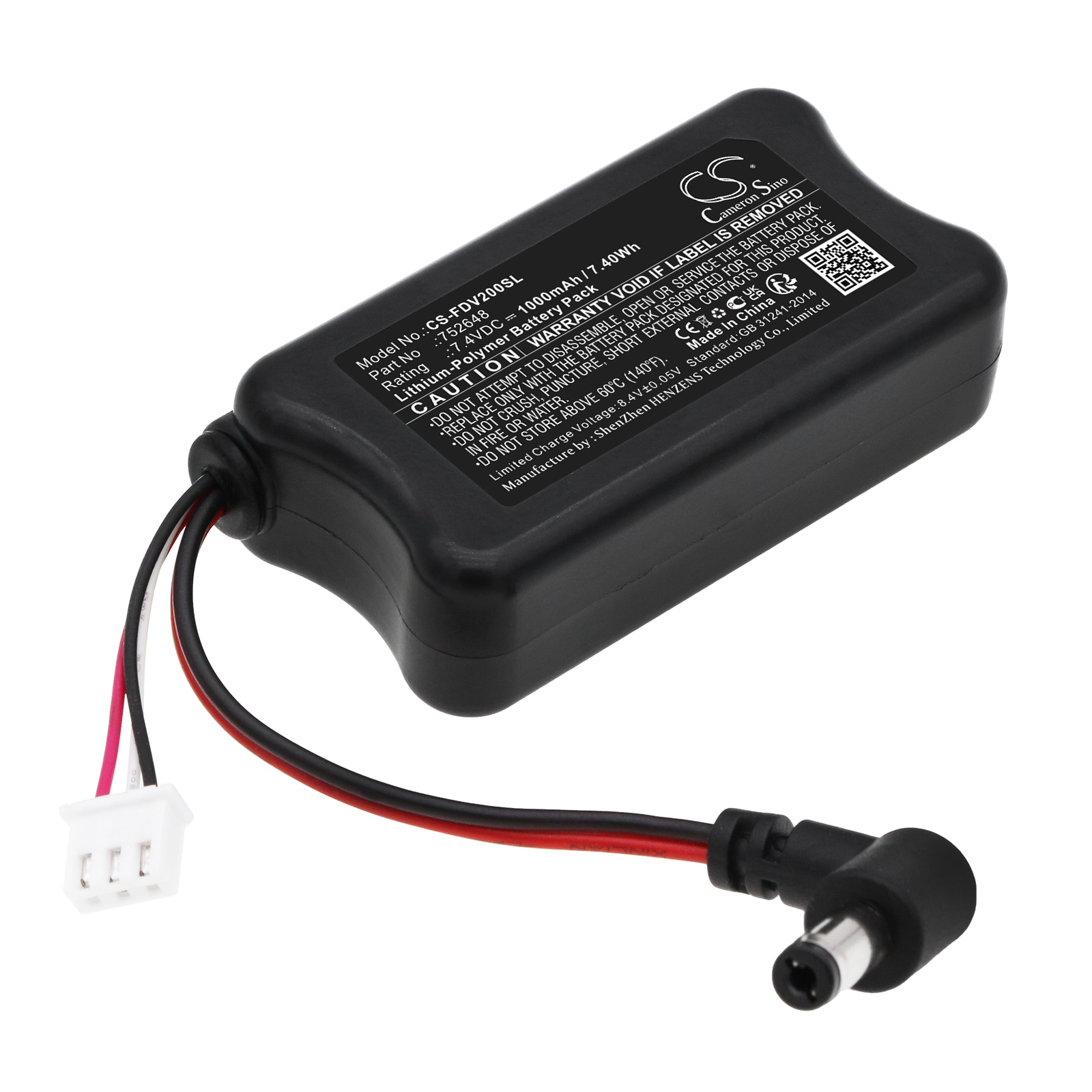Batteri for VR til Fatshark Dominator V2, HDO FPV Goggles, Dominator osv.