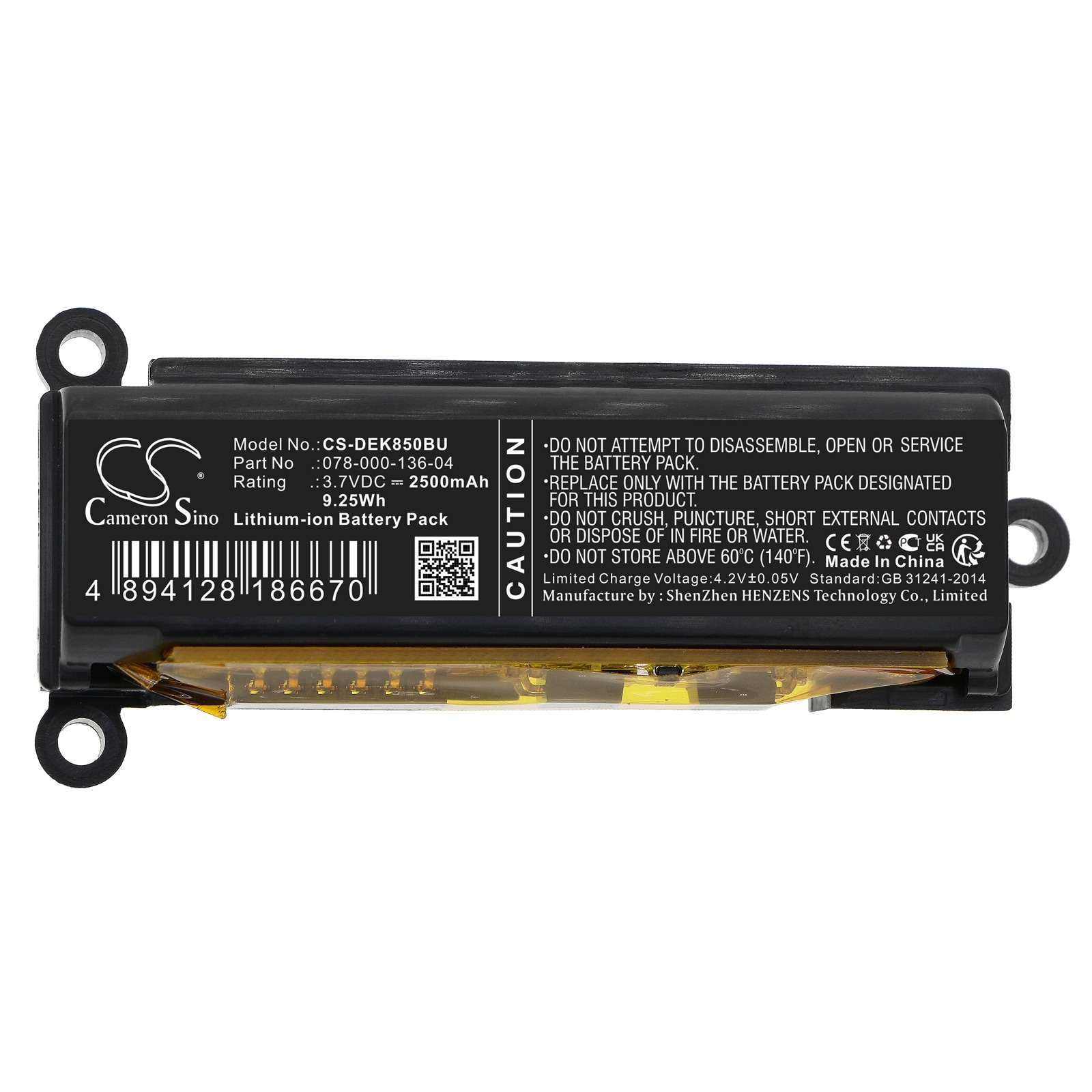 Batteri for RAID-kontroller for DELL-kontrollerkort DGK85