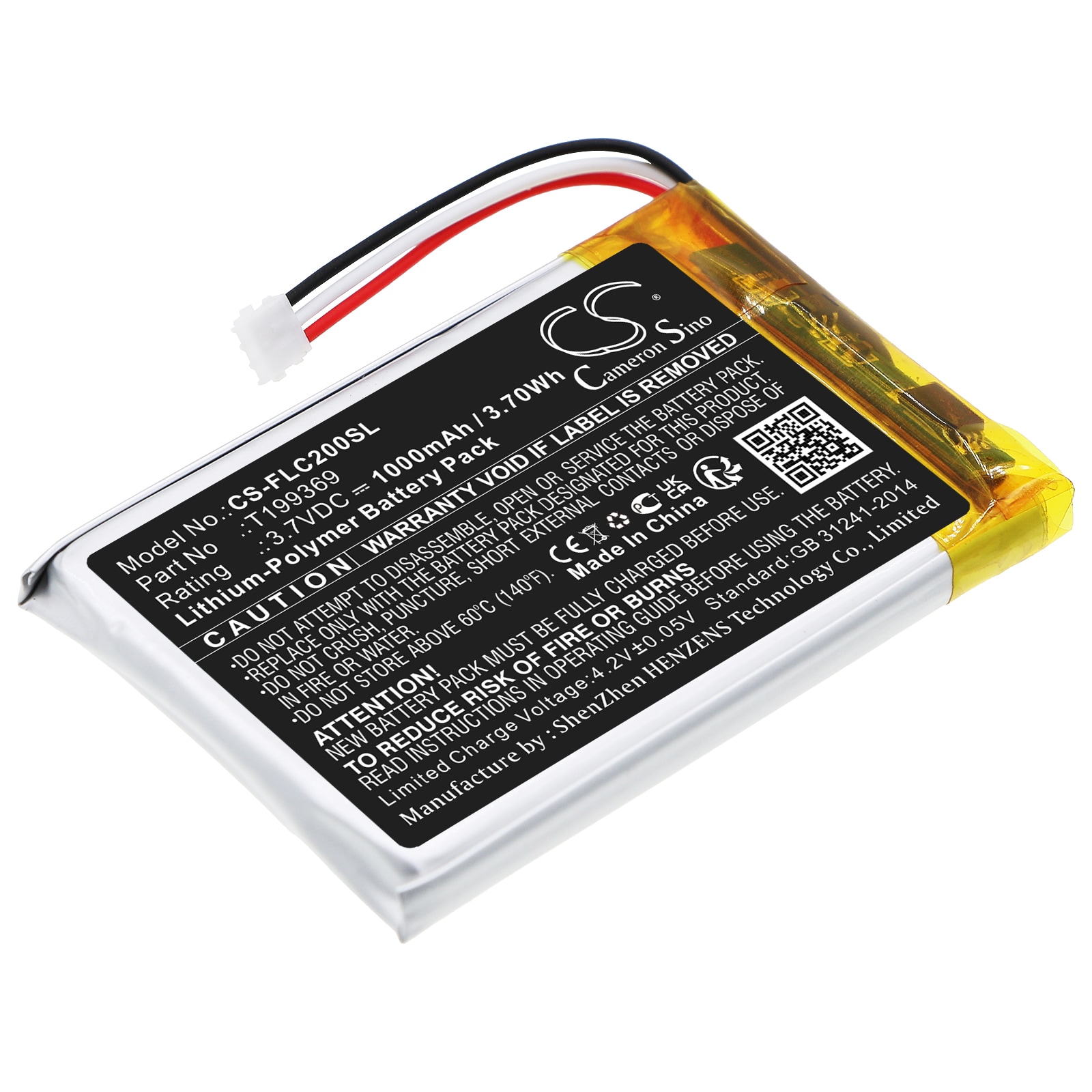 Batteri til termisk kamera for FLIR C2, C3