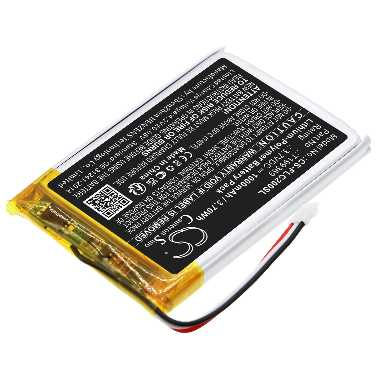 Batteri til termisk kamera for FLIR C2, C3