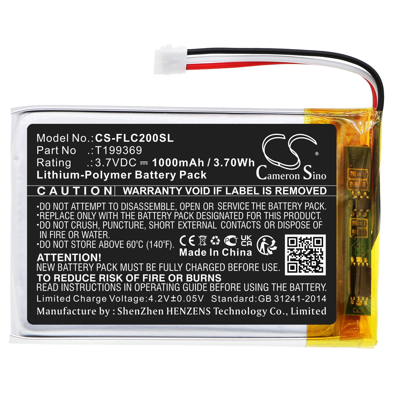Batteri til termisk kamera for FLIR C2, C3