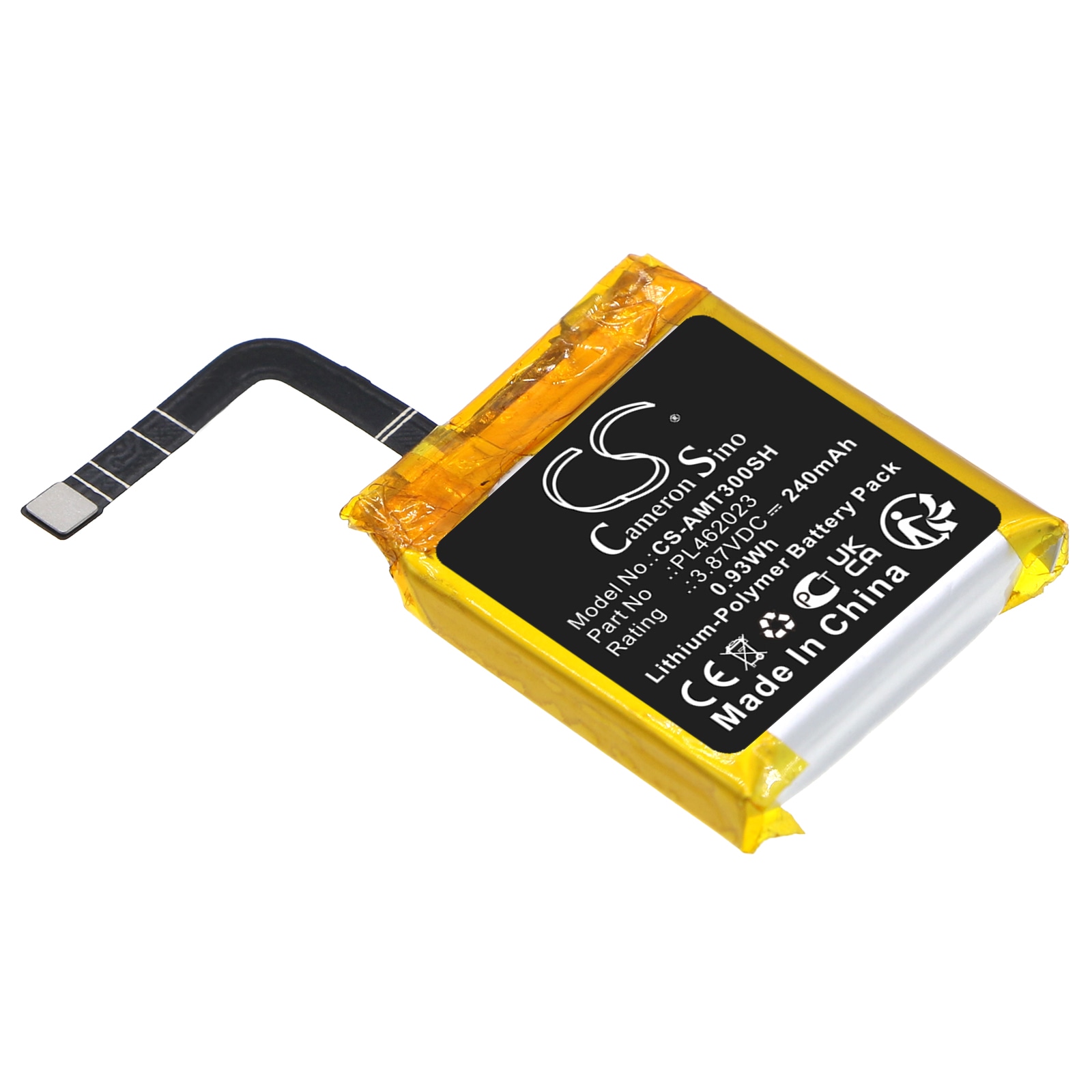 Batteri til smartklokke for Amazfit GTS 3, A2035